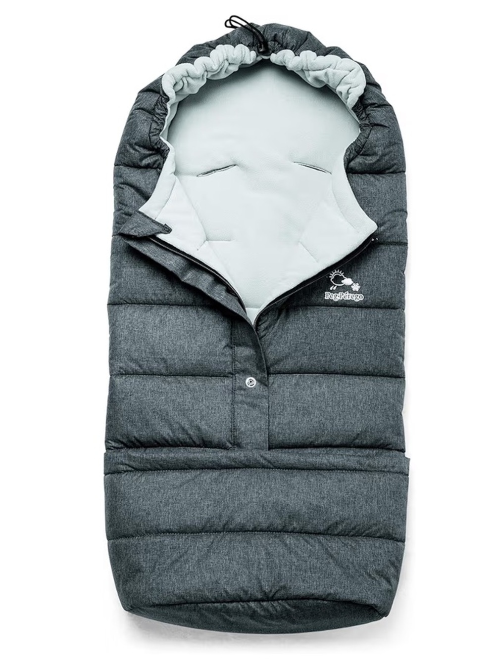Grey Kids Footmuff - Insulated Stroller Sleeping Bag peg perego